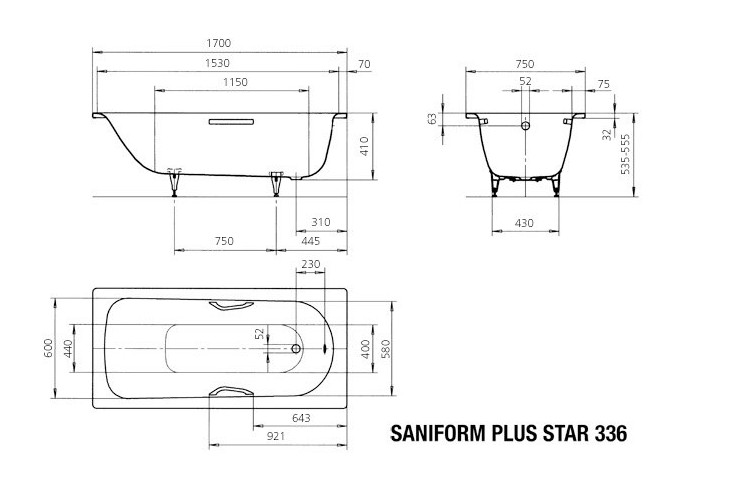 Bồn Tắm Kaldewei SANIFORM PLUS STAR