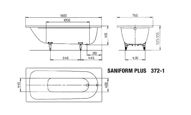 Bồn Tắm Kaldewei SANIFORM PLUS 372-1